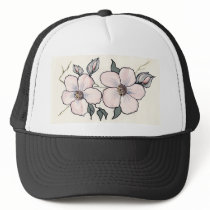 Hand Painted Blossoms Hats
