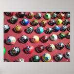 Hand-Painted Colourful Skull Poster posters