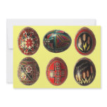 Hand Painted Ukrainian Easter Eggs customisable invitations