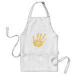 Hand print of a Woman aprons