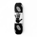hand print skateboard deck