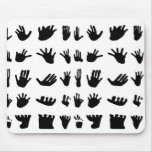 Hand prints mousepads
