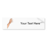 Hand Raised ~ Hand Sign and Gestures bumper stickers