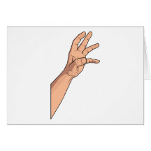 Hand Raised ~ Hand Sign and Gestures Cards