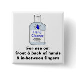 Hand Sanitizer Directions buttons