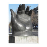 Hand . Sculpture by Fernando Botero (b. 1932) in t postcards