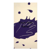 Hand splash photo greeting card