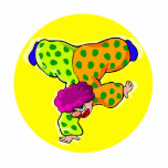 Hand Stand Clown photo sculptures