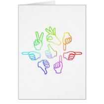Hand Talk Folding Card 2