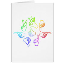 Hand Talk Folding Card 2