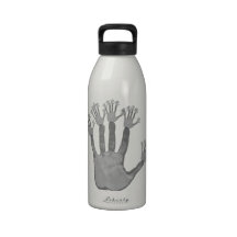 Hand Tree Fractal Reusable Water Bottles