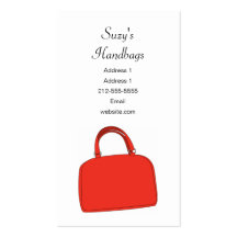 Handbag Business Card Template