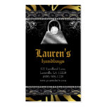 Handbag Purse N Lace Gold Zebra Modern Diamond Business Cards
