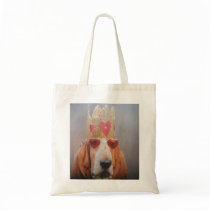 Handbag With Basset Hound King