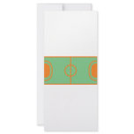 handball field icon personalized rack card