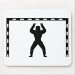 handball goal keeper icon mousepads