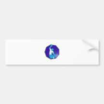 handball player jumping throwing ball bumper stickers