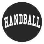 Handball Round Stickers