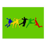 Handball team and players postcards