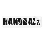 handball text bumper sticker
