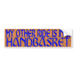 HANDBASKET bumper stickers