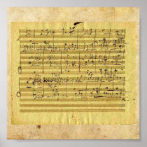 Handel's "Messiah" in Beethoven's hand Posters