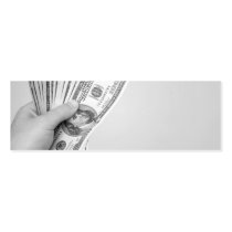 Handful of Money Business Card Template