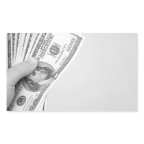 Handful of Money Rectangle Sticker
