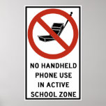 Handheld Phone Use Prohibited Print