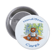 Handi-Bear Cares Button for Children