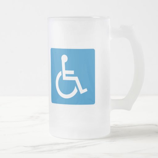 Handicap Accessibility Highway Sign Coffee Mugs
