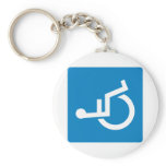 Handicap Accessibility Highway Sign keychains