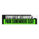 Handicap Parking Bumper Sticker bumper stickers