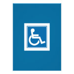 Handicap Sign Invitation