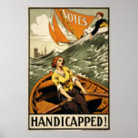 Handicapped Vintage Suffrage Propaganda Print