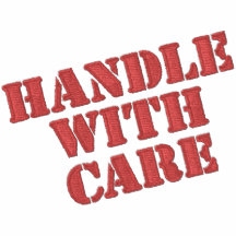Handle with Care Embroidered Tee