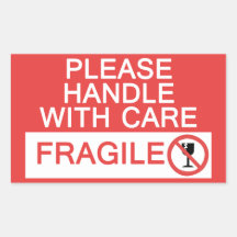 Handle with Care Sticker