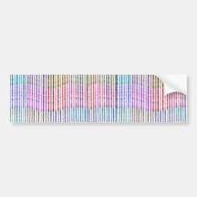 Handmade Fabric Design Pattern - Background Bumper Sticker