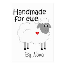 Handmade for Ewe - hangtag/ flat giftcard Business Cards