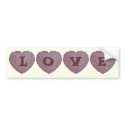 Handmade Paper Heart 010 bumper stickers