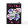 Handpainted Lilies Customisable Greeting Card