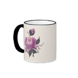 Handpainted Single Rose mugs