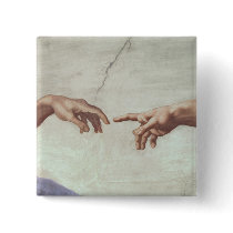 Hands of God and Adam Pin