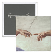Hands of God and Adam Pin