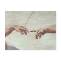 Hands of God and Adam Postcard