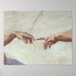 Hands of God and Adam Posters