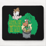 Hands Off Me Gold Mouse Pad