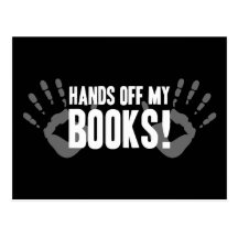Hands Off My Books Post Cards