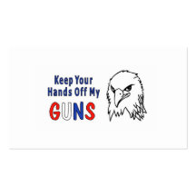 Hands Off My Guns Business Card