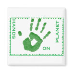 hands on planet square magnet